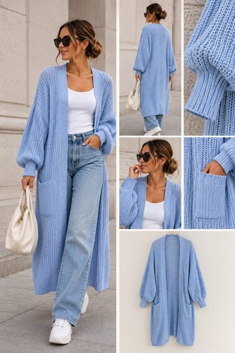 Italy strick jacke lang - strick,