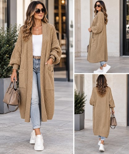 Italy strick jacke lang - italy,