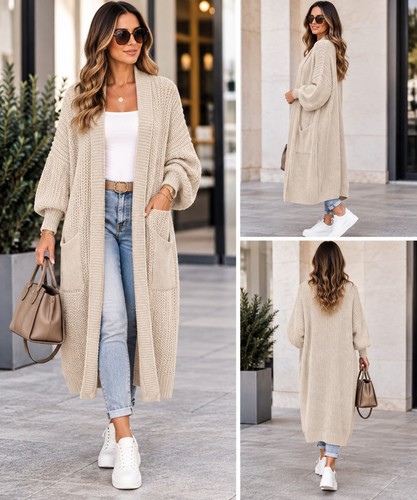Italy strick jacke lang - italy,