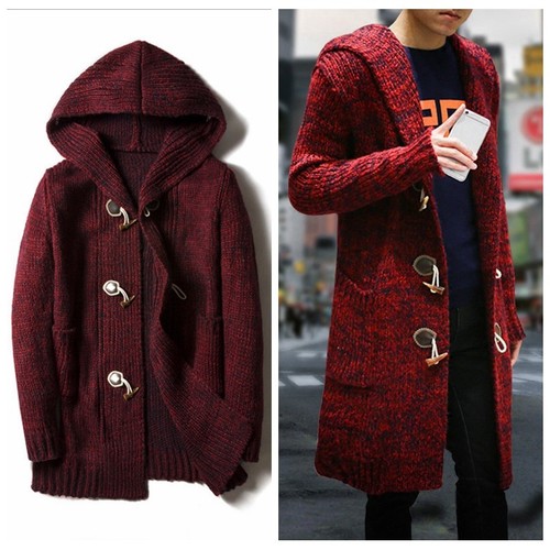 Herren oversize strickjacke - oversize,
