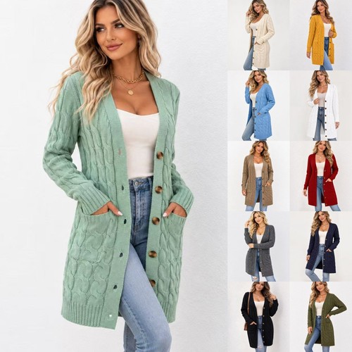 Damen strickjacke mit - damen,